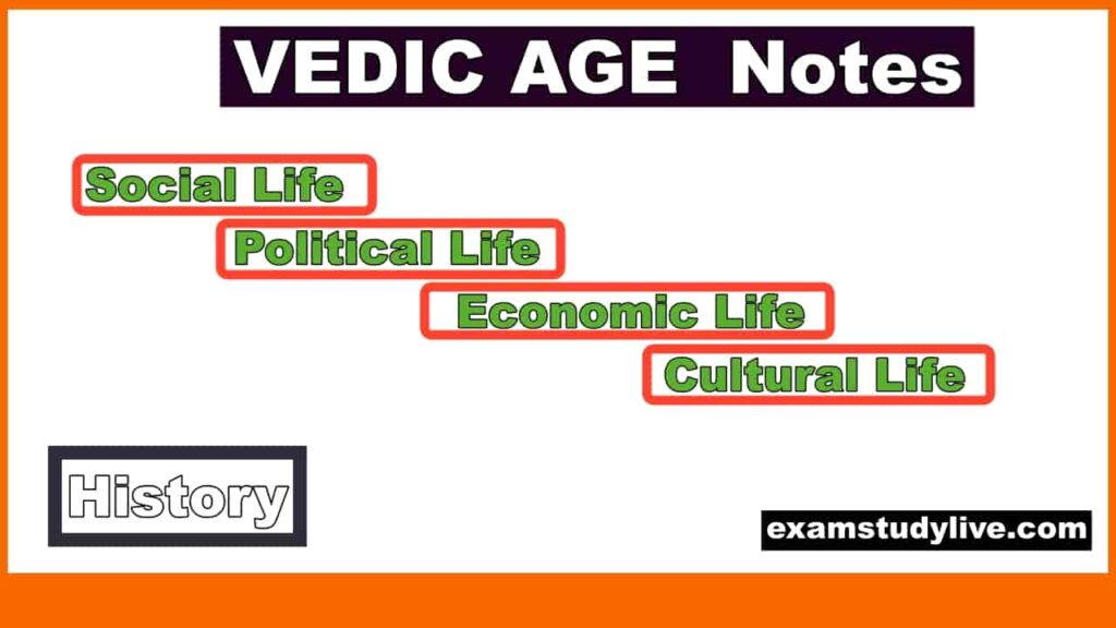 VEDIC AGE - Early & Later with Social, Political, Economic, Cultural Life Notes