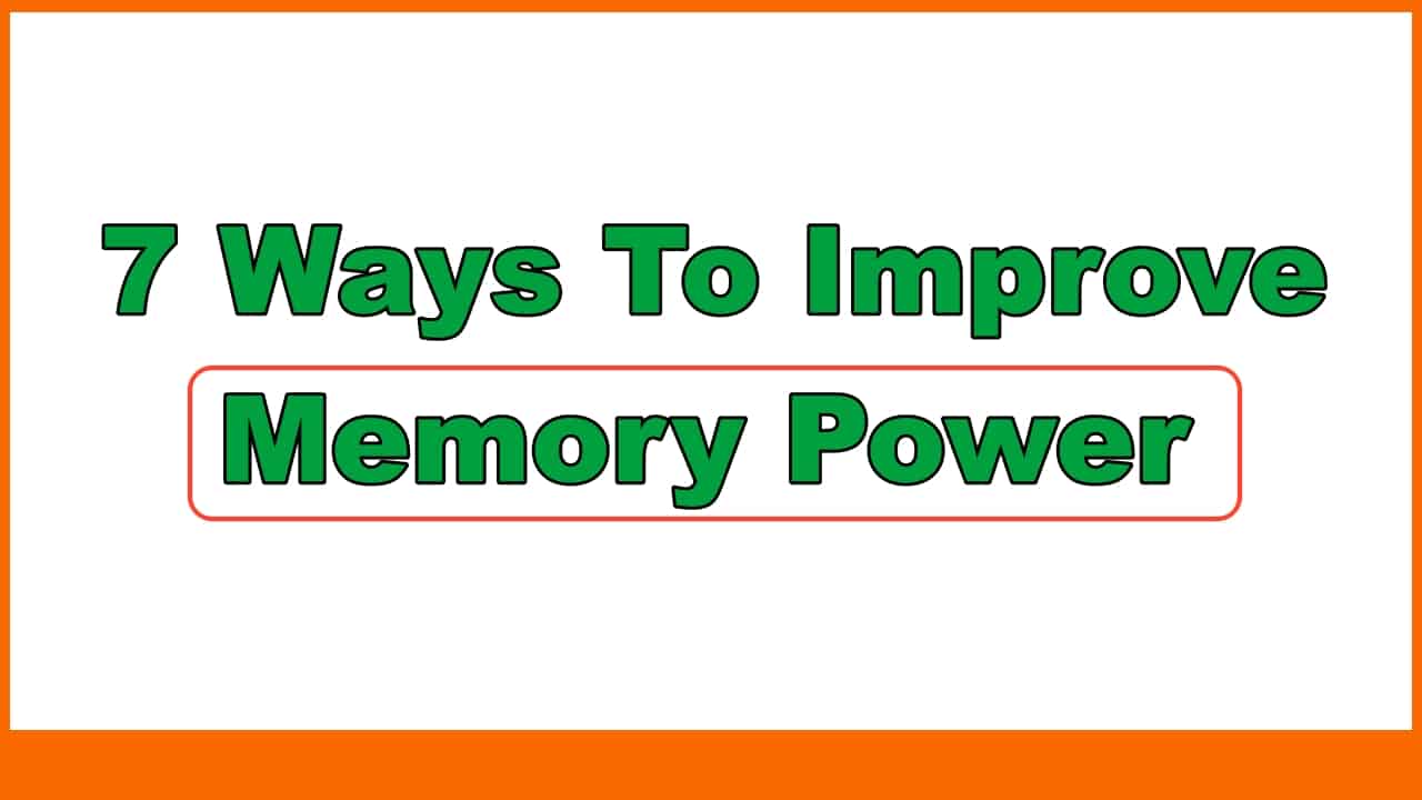 ways to improve memory power