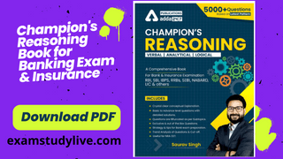 Champion's Reasoning Book for Banking Exam & Insurance